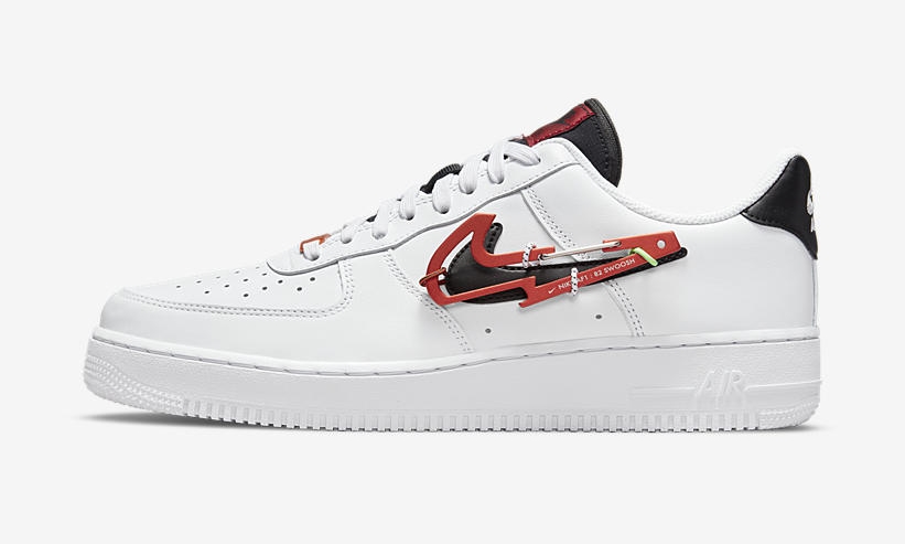 【国内 3/31 発売】ナイキ エア フォース 1 07 ロー プレミアム “カラビナスウッシュ/ホワイト” (NIKE AIR FORCE 1 07 LOW PREMIUM “Karabiner Swoosh/White”) [DH7579-100]