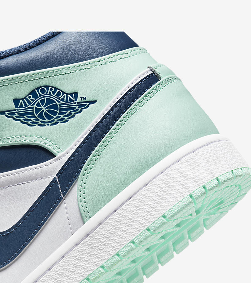 【国内 5/21 発売】ナイキ エア ジョーダン 1 ミッド “ブルーミント” (NIKE AIR JORDAN 1 MID “Blue Mint”) [554724-413/554725-413]