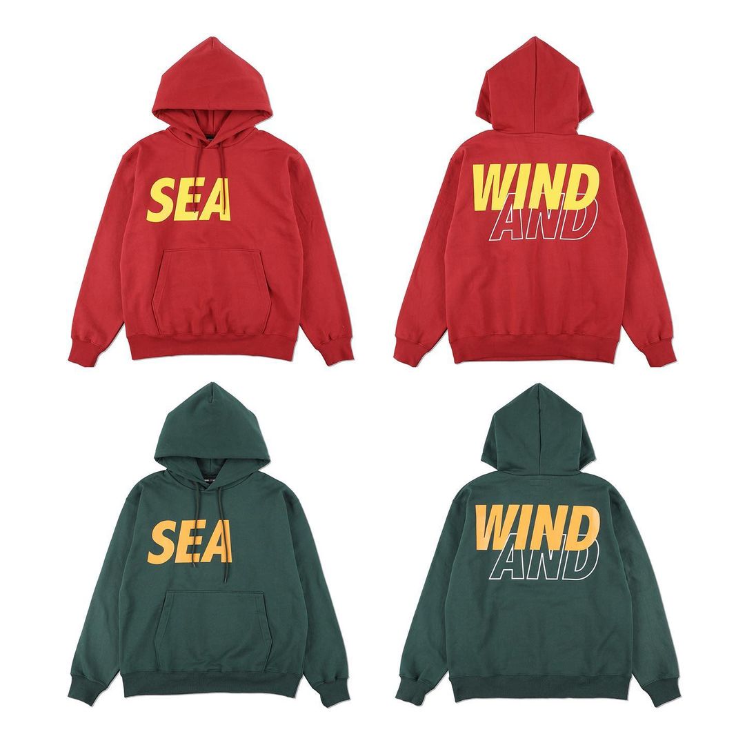 【2/5 オンライン抽選販売】全10カラー！WIND AND SEA BIG LOGO HOODIE (ウィンダンシー)