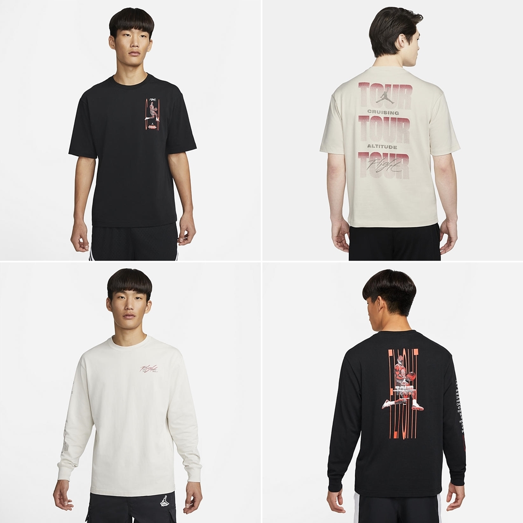 2/15 発売！NIKE JORDAN BRAND FLIGHT HERITAGE 85 S/S CREW - L/S CREW (ナイキ ジョーダン ブランド フライト ヘリテージ) [DH8965-010/DH8965-104/DM0847-010/DM0847-104]