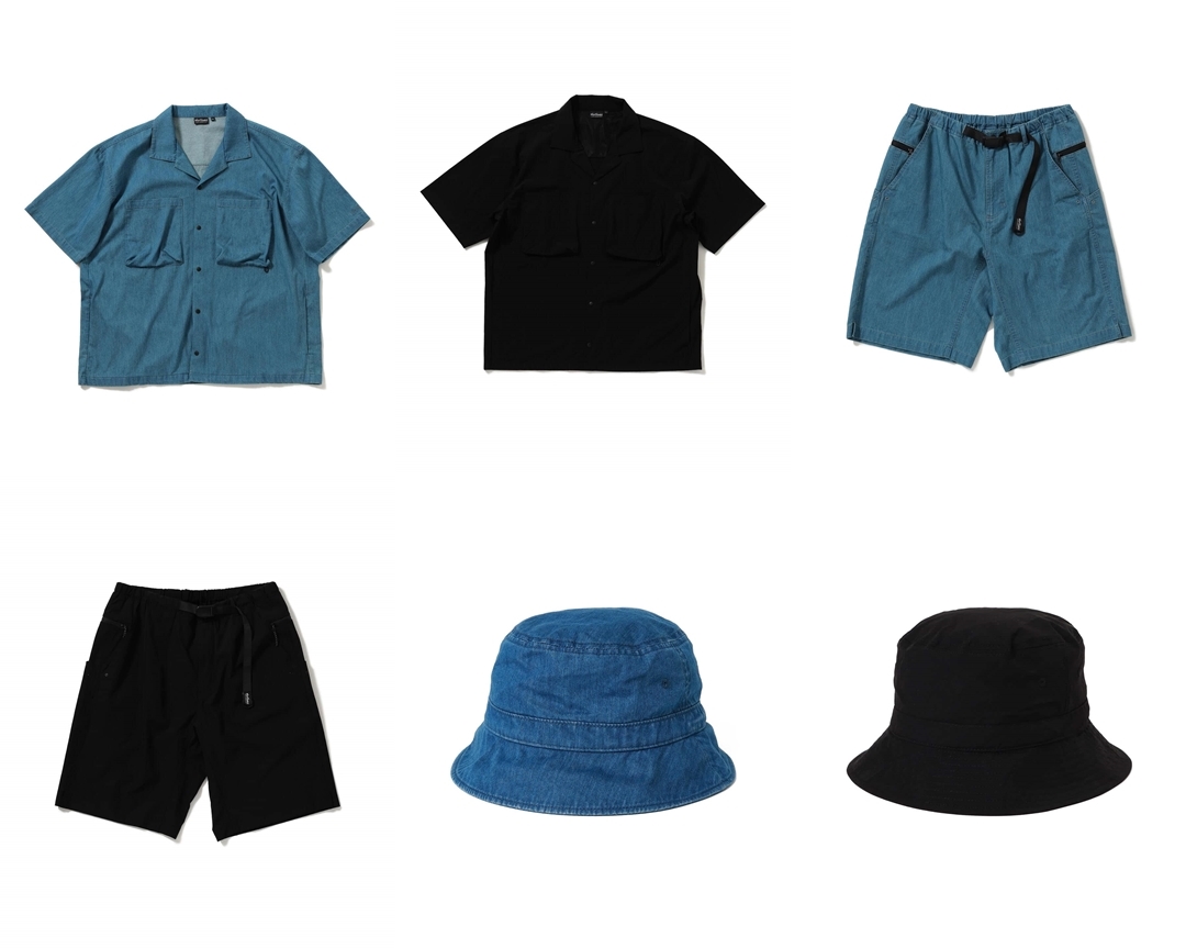 4月下旬 発売！WILD THINGS × BEAMS / 別注 Sheltech Denim Camp Shirts/Shorts/Bucket Hat (ワイルドシングス ビームス シェルテック デニム)