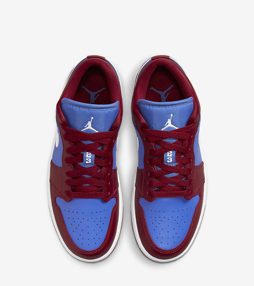 2022年 発売予定！ナイキ ウィメンズ エア ジョーダン 1 ロー “ディープレッド/ブルー” (NIKE WMNS AIR JORDAN 1 LOW “Deep Red/Blue”) [DC0774-604]