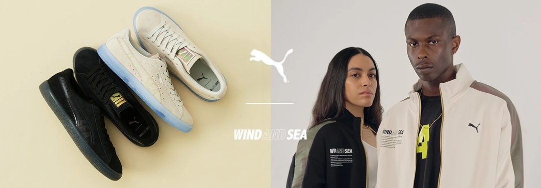 アナログからデジタルへの変化を表現した PUMA X WIND AND SEA コラボ 第3弾が2/19 発売 (プーマ ウィンダンシー)