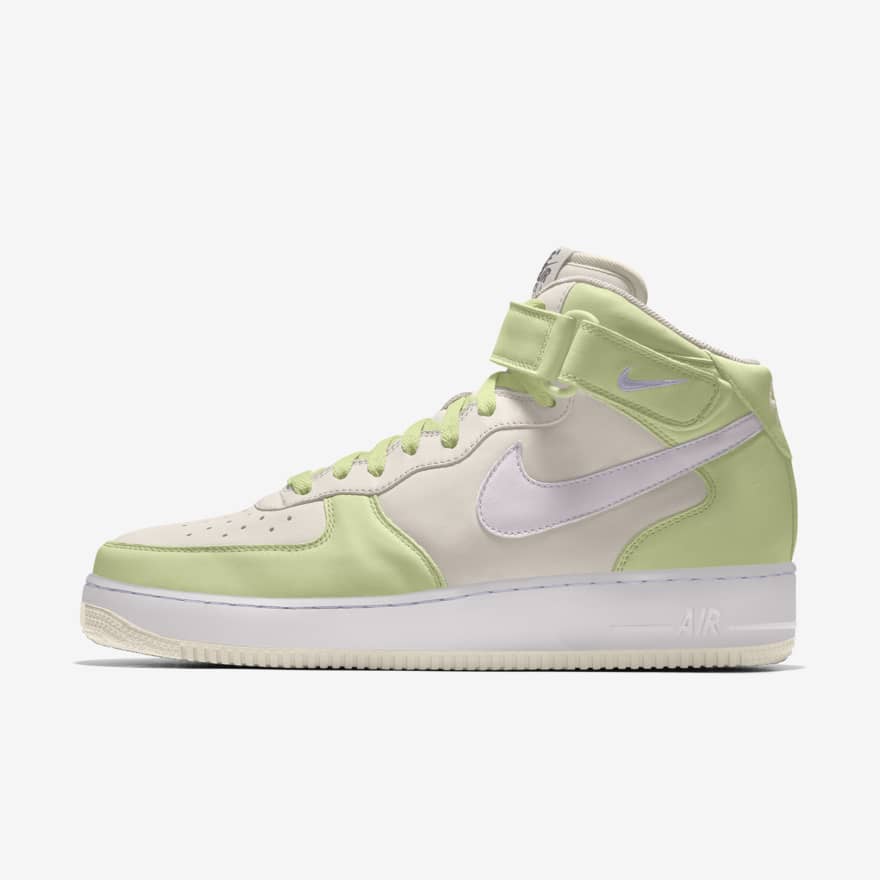 【NIKE BY YOU】上質なレザーとスエードを好みの位置に配置！AIR FORCE 1 MID (ナイキ エア フォース 1 ミッド) [DN4163-991]