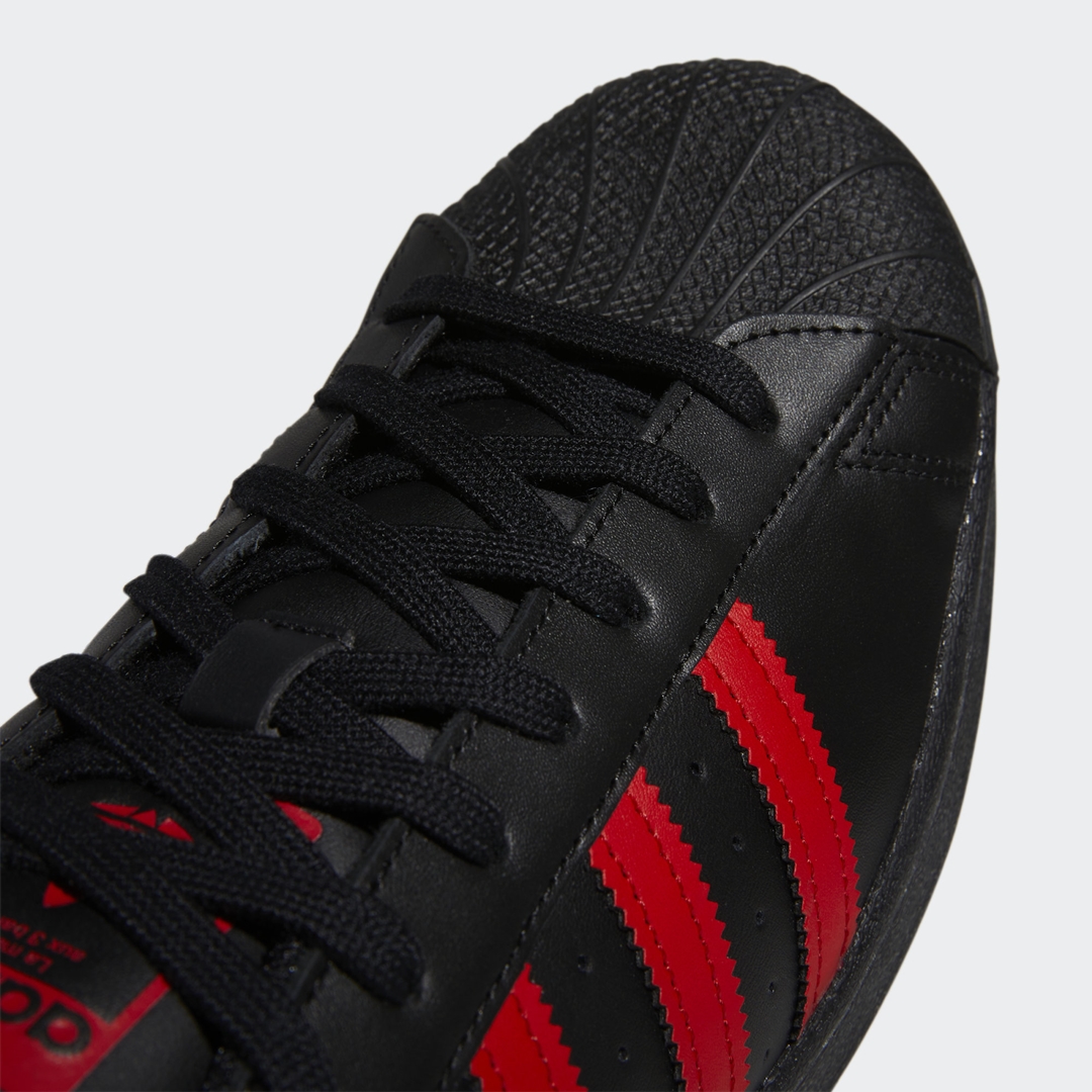 adidas Originals SUPERSTAR “Core Black/Vivid Red” (アディダス オリジナルス スーパースター “コアブラック/ビビッドレッド”) [GZ3739]