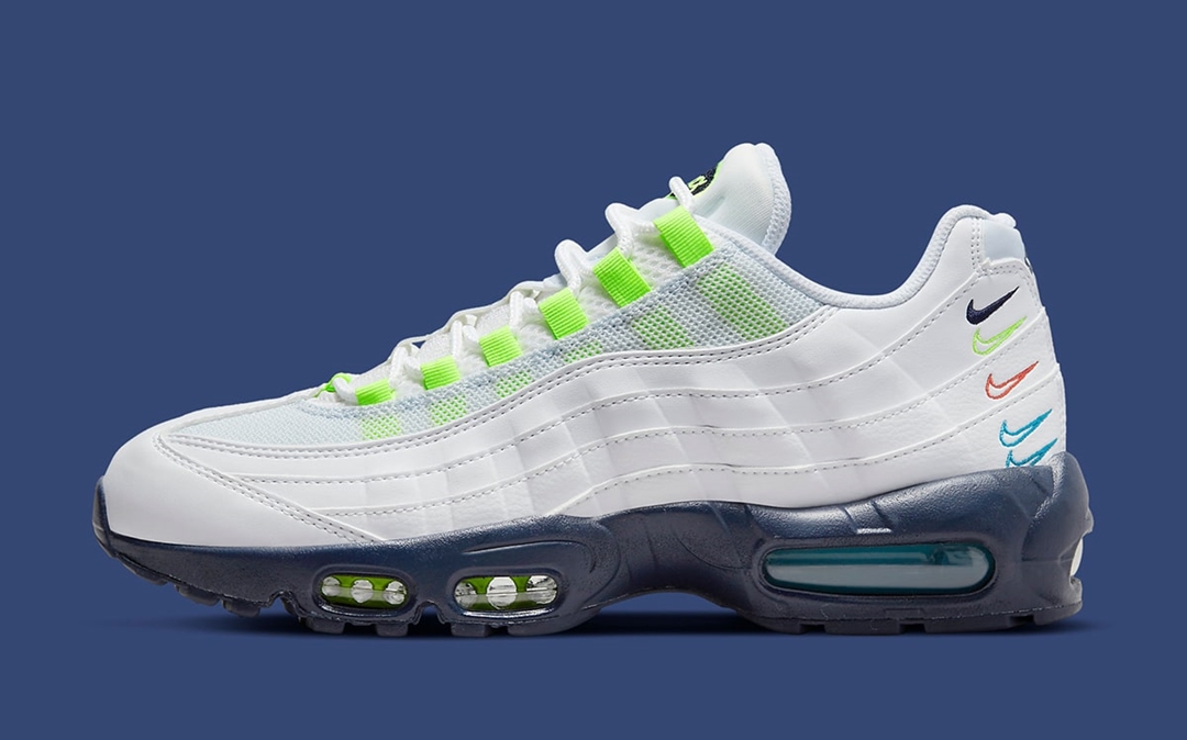 2022年 発売予定！ナイキ エア マックス 95 “ファイブスウッシュ/ホワイト/ネイビー” (NIKE AIR MAX 95 “Five Swoosh/White/Navy”) [DX1819-100]