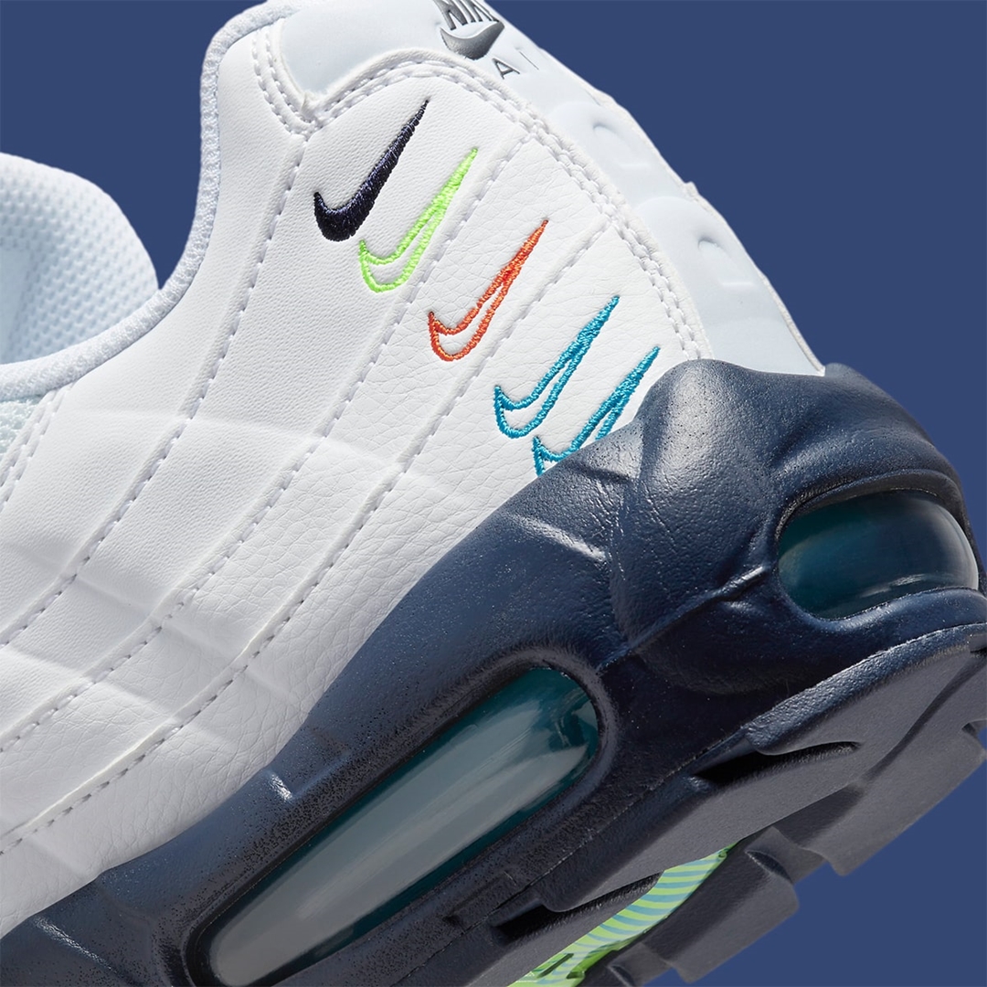 2022年 発売予定！ナイキ エア マックス 95 “ファイブスウッシュ/ホワイト/ネイビー” (NIKE AIR MAX 95 “Five Swoosh/White/Navy”) [DX1819-100]