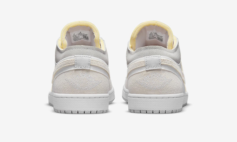 【国内 6/6 発売】NIKE AIR JORDAN 1 LOW SE CRAFT “Inside Out/White/Grey” (ナイキ エア ジョーダン 1 ロー “インサイドアウト/ホワイト/グレー”) [DN1635-100]