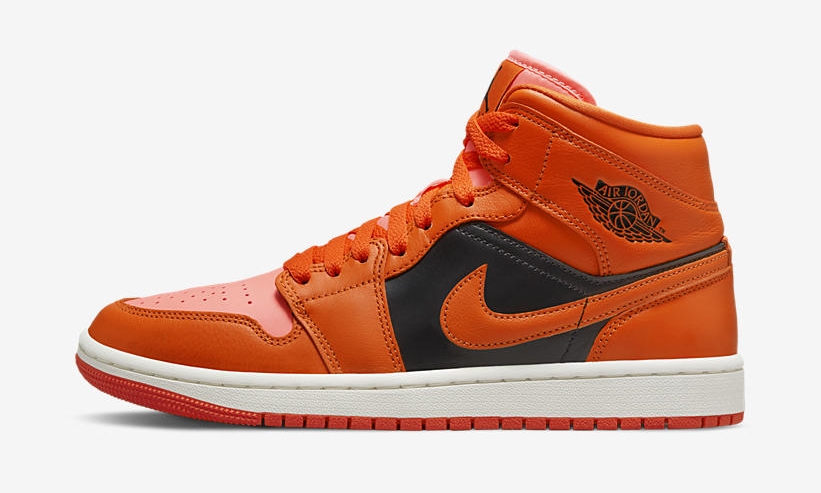 【国内 8/17 発売】ナイキ エア ジョーダン 1 ミッド “オレンジ/ブラック” (NIKE AIR JORDAN 1 MID “Orange/Black”) [DM3381-600]