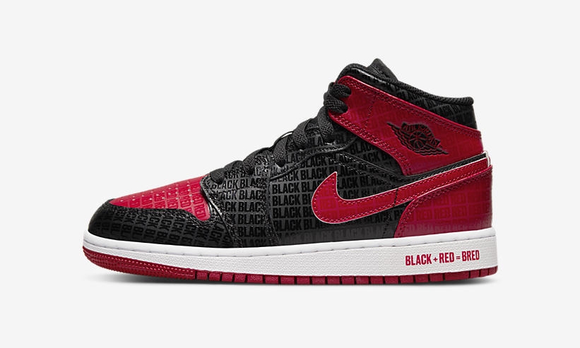 【国内 5/11 発売予定】ナイキ エア ジョーダン 1 ミッド “ブラック+レッド=ブレッド” (NIKE AIR JORDAN 1 MID “Black+Red=Bred”) [DM9650-001]