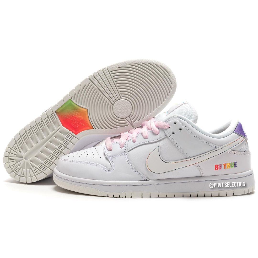 【国内 6/13 発売】ナイキ SB ダンク ロー “ビートゥルー/ホワイト” (NIKE SB DUNK LOW “Be True/White”) [DR4876-100]