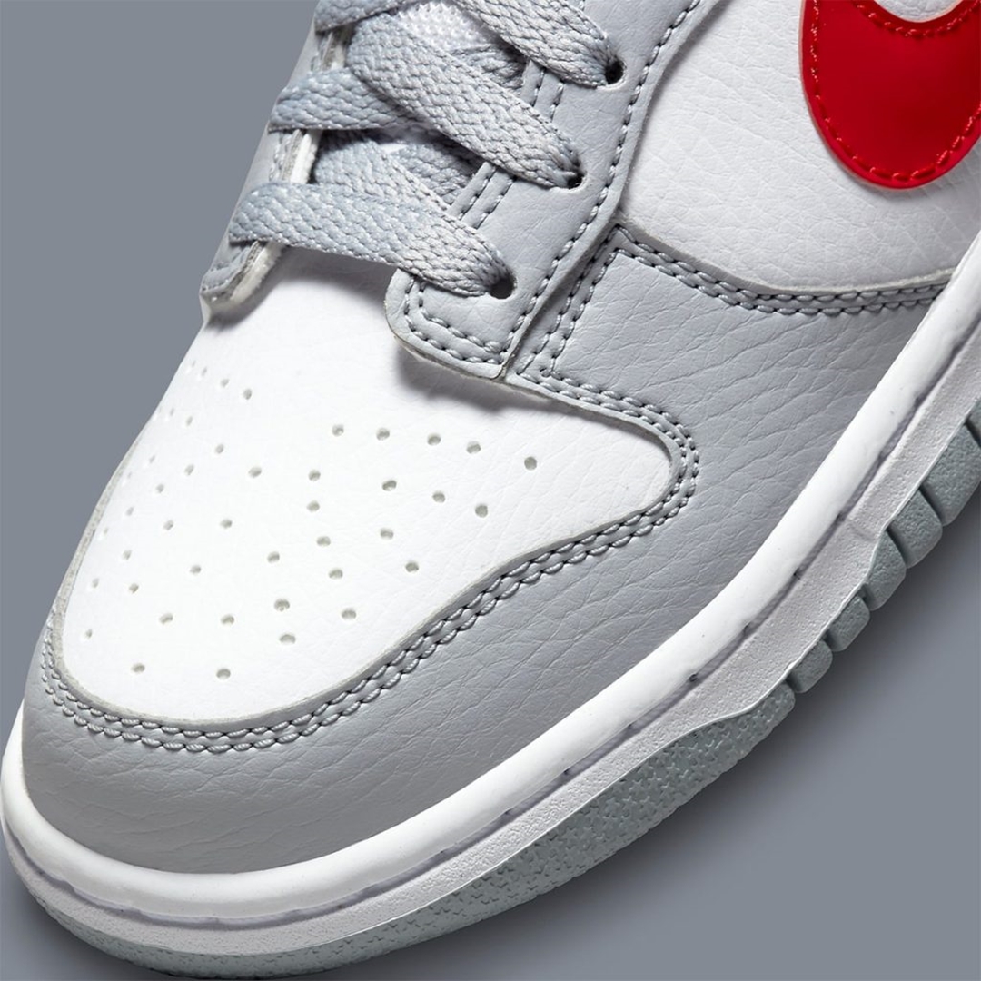 2022年 発売予定！ナイキ GS ダンク ロー “ホワイト/グレー/レッド” (NIKE GS DUNK LOW “White/Grey/Red”)