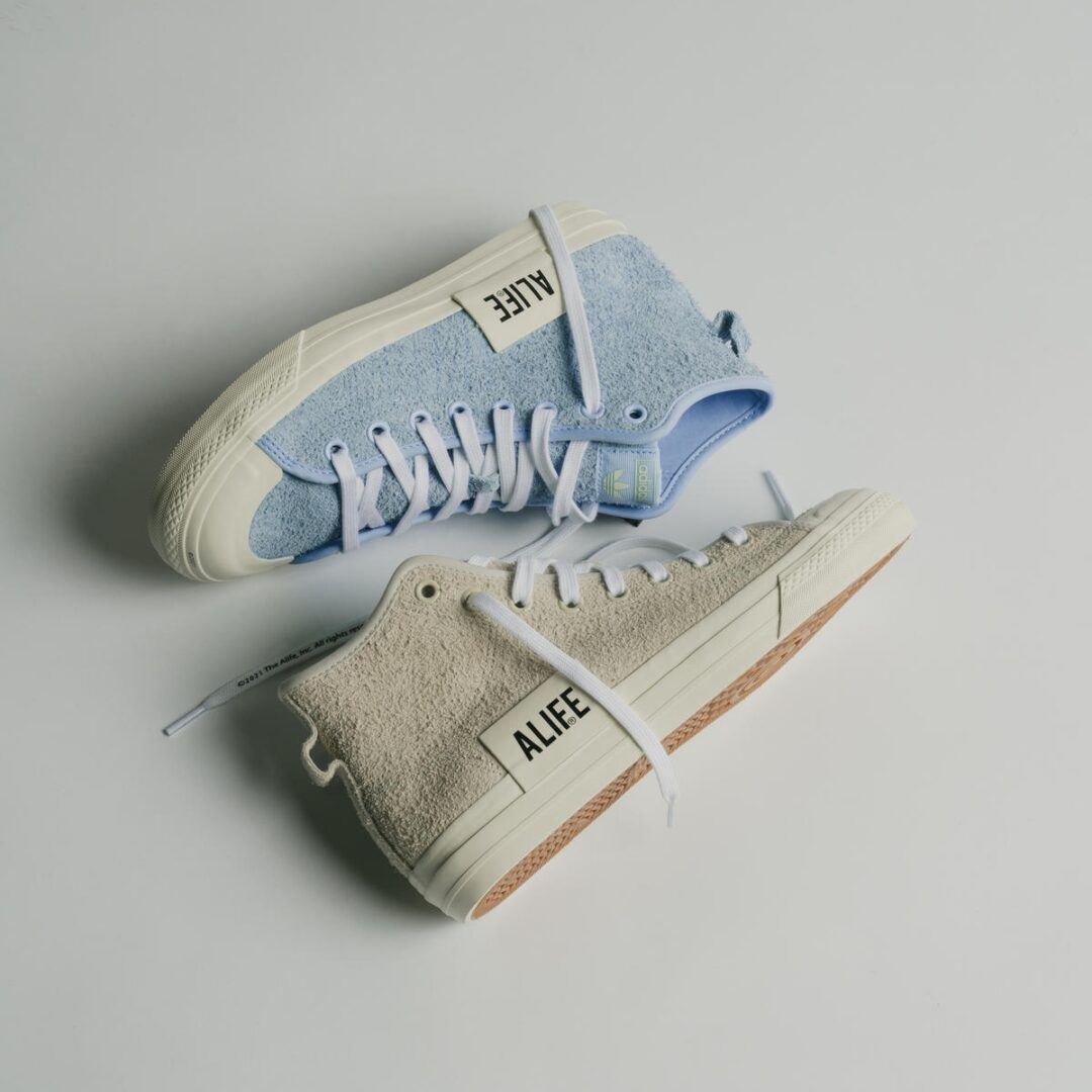 3/3 発売！ALIFE × adidas Originals NIZZA HI (エーライフ アディダス オリジナルス ニッツァ ハイ “クリアスカイ/クリームホワイト”) [GW5325/GX8140]