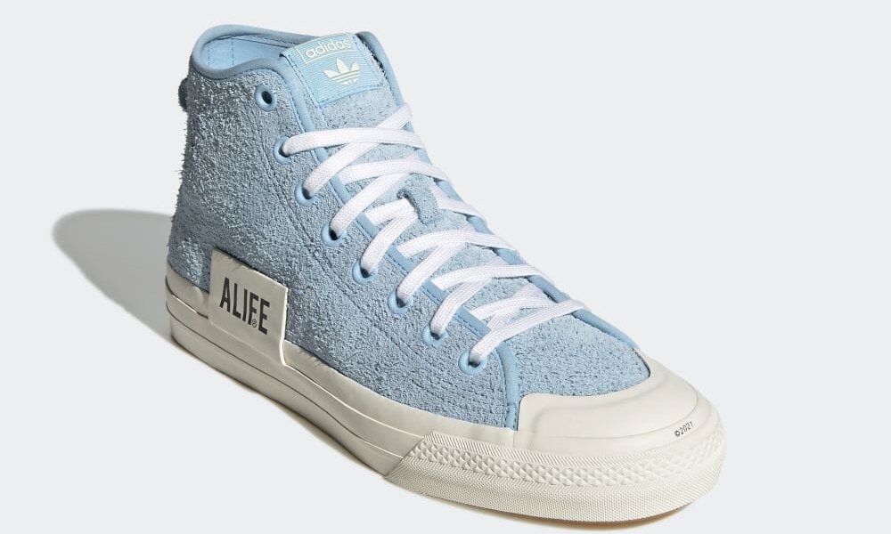 3/3 発売！ALIFE × adidas Originals NIZZA HI (エーライフ アディダス オリジナルス ニッツァ ハイ “クリアスカイ/クリームホワイト”) [GW5325/GX8140]