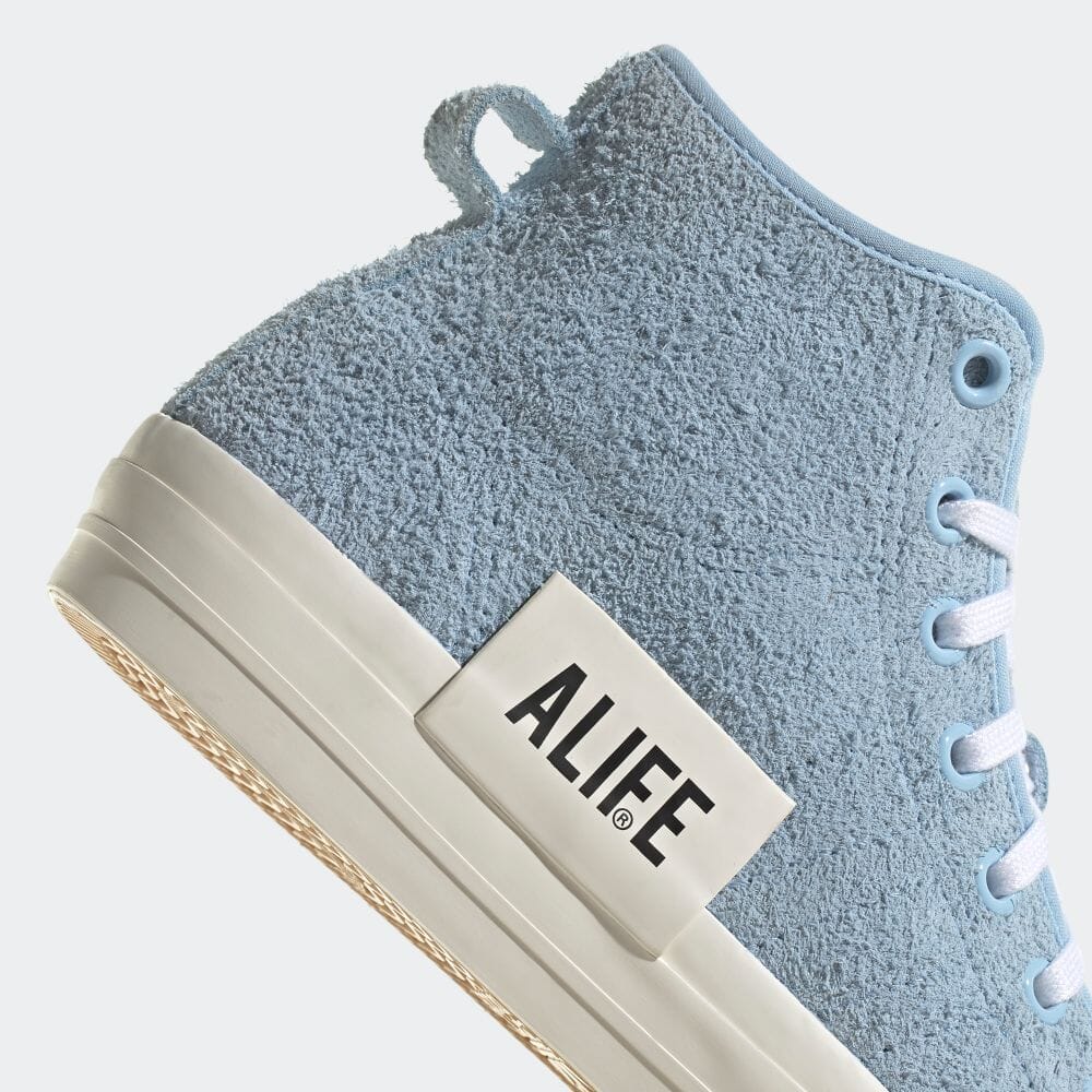 3/3 発売！ALIFE × adidas Originals NIZZA HI (エーライフ アディダス オリジナルス ニッツァ ハイ “クリアスカイ/クリームホワイト”) [GW5325/GX8140]