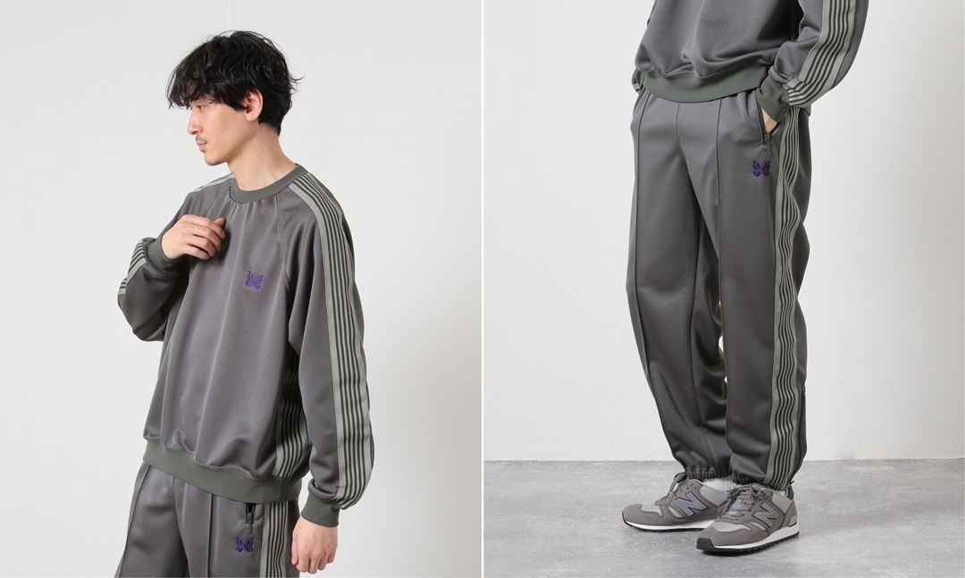 3月中旬発売！NEEDLES × JOURNAL STANDARD 別注 トラッククルーネックシャツ/ZIPPED トラックパンツ (ニードルズ ジャーナルスタンダード)