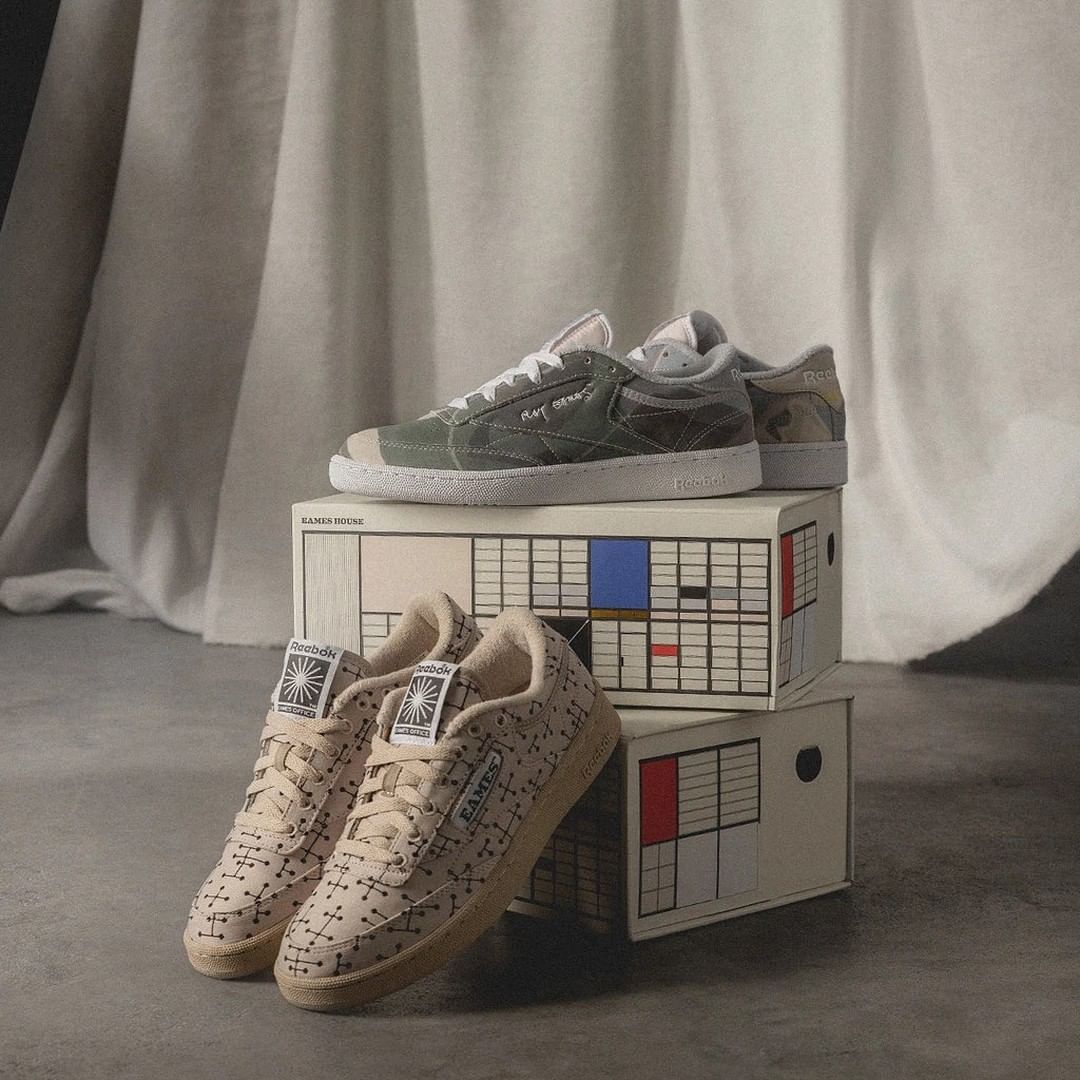 【国内 3/18 発売】イームズ × リーボック クラブ C 85 “パターンパック” (EAMES OFFICE REEBOK CLUB C 85 “Pattern Pack”) [GY1068/GY1069]