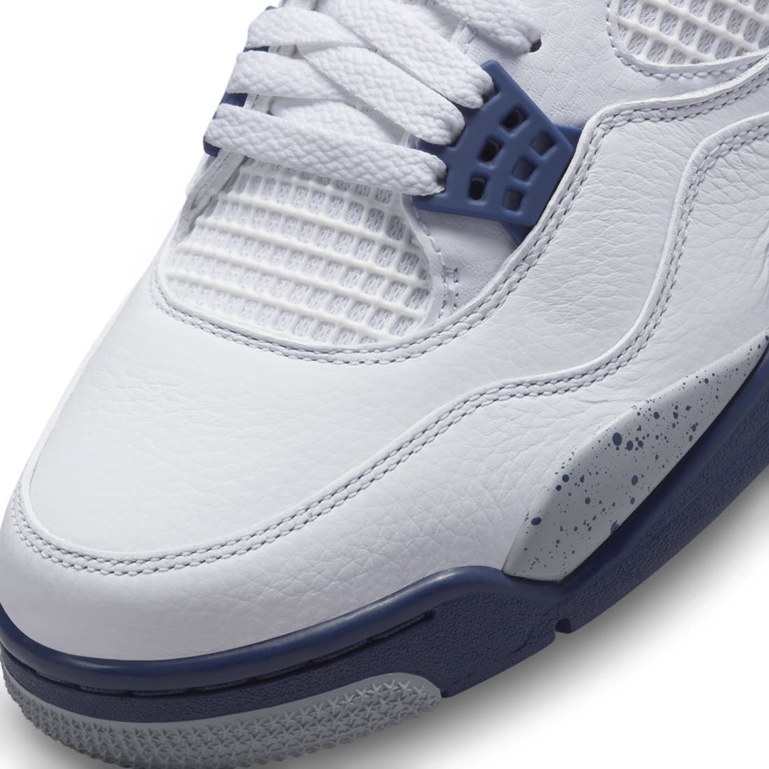 【国内 10/29 発売】ナイキ エア ジョーダン 4 レトロ “ホワイト/ミッドナイトネイビー” (NIKE AIR JORDAN 4 RETRO “White/Midnight Navy”) [DH6927-140]