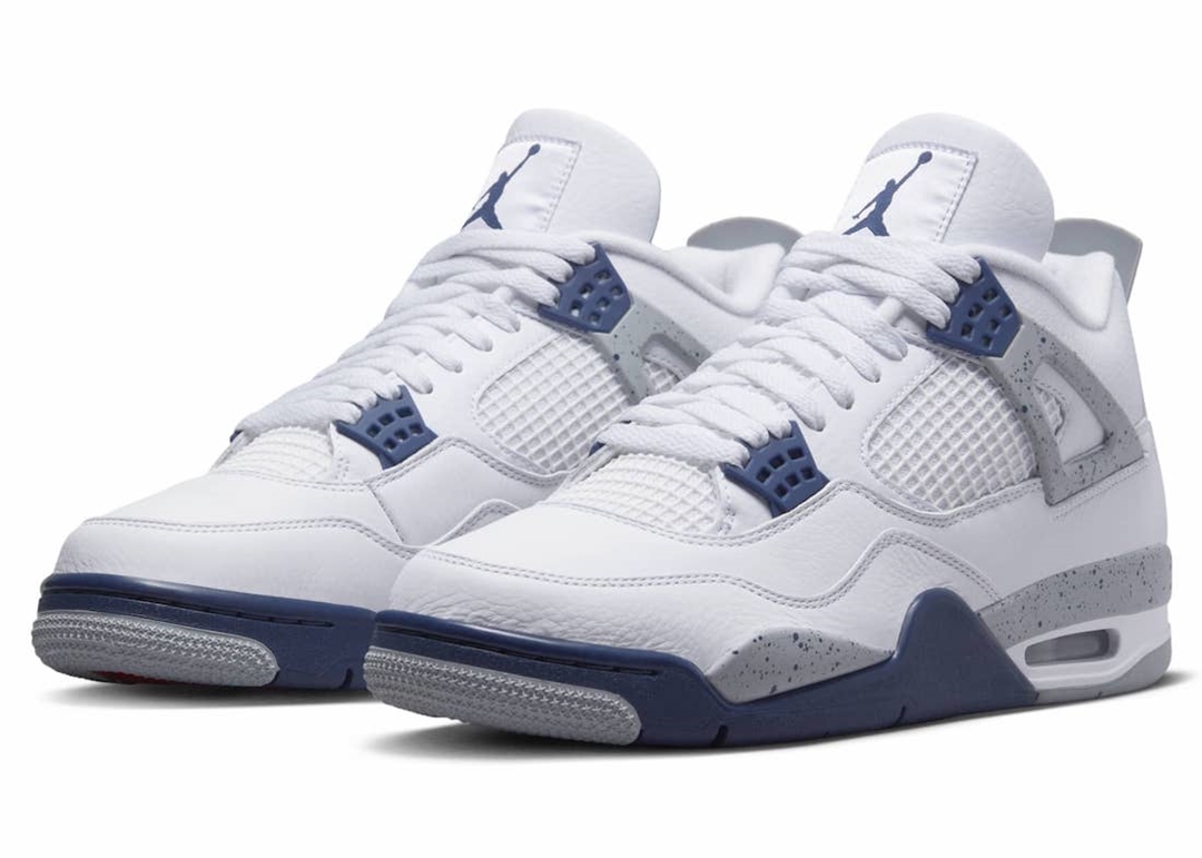 【国内 10/29 発売】ナイキ エア ジョーダン 4 レトロ “ホワイト/ミッドナイトネイビー” (NIKE AIR JORDAN 4 RETRO “White/Midnight Navy”) [DH6927-140]