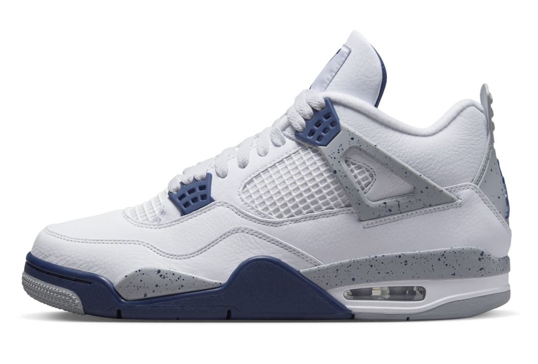 【国内 10/29 発売】ナイキ エア ジョーダン 4 レトロ “ホワイト/ミッドナイトネイビー” (NIKE AIR JORDAN 4 RETRO “White/Midnight Navy”) [DH6927-140]