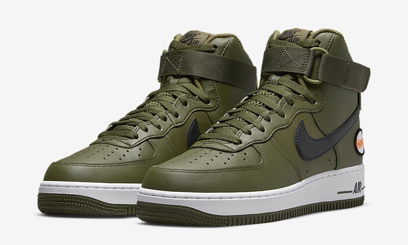 【国内 4/21 発売】ナイキ エア フォース 1 07 ハイ “フープス/オリーブ/ブラック” (NIKE AIR FORCE 1 07 HIGH “Hoops/Olive/Black”) [DH7453-300]