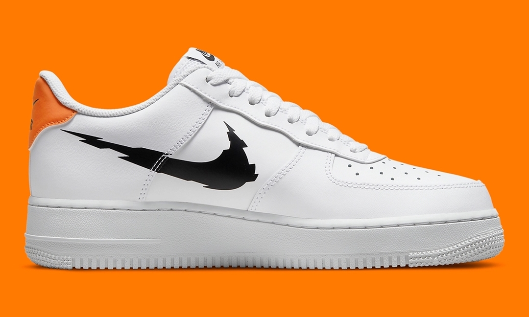 2022年 発売予定！ナイキ エア フォース 1 07 ロー “バーブ ワイヤー スウッシュ/ホワイト/オレンジ” (NIKE AIR FORCE 1 07 LOW “Barb Wire Swoosh/White/Orange”) [DV6483-100]