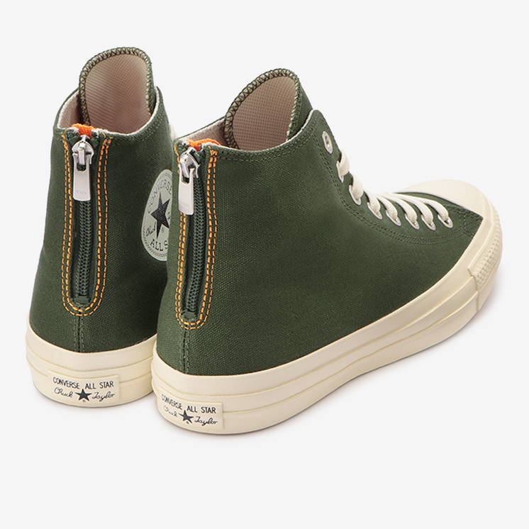 3/11 発売！ジッパーを踵に配した撥水キャンバスをアッパーに採用 CONVERSE ALL STAR 100 EC BACKZIP HI (コンバース オールスター 100 EC バックジップ HI)