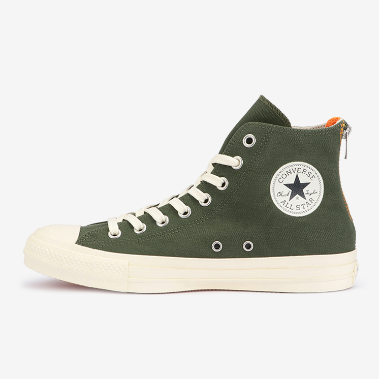 3/11 発売！ジッパーを踵に配した撥水キャンバスをアッパーに採用 CONVERSE ALL STAR 100 EC BACKZIP HI (コンバース オールスター 100 EC バックジップ HI)