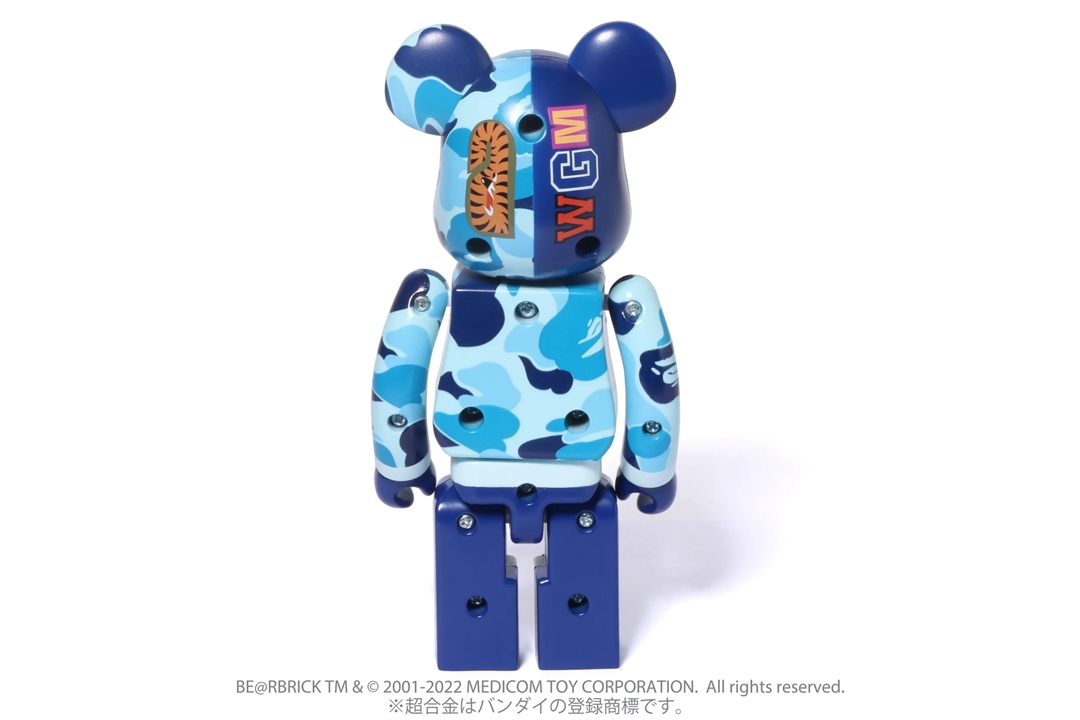 3/12 発売！A BATHING APE × BE@RBRICK コラボ最新作は、バンダイの超合金がABC CAMO SHARK PINK / BLUEで登場 (ア ベイシング エイプ ベアブリック)