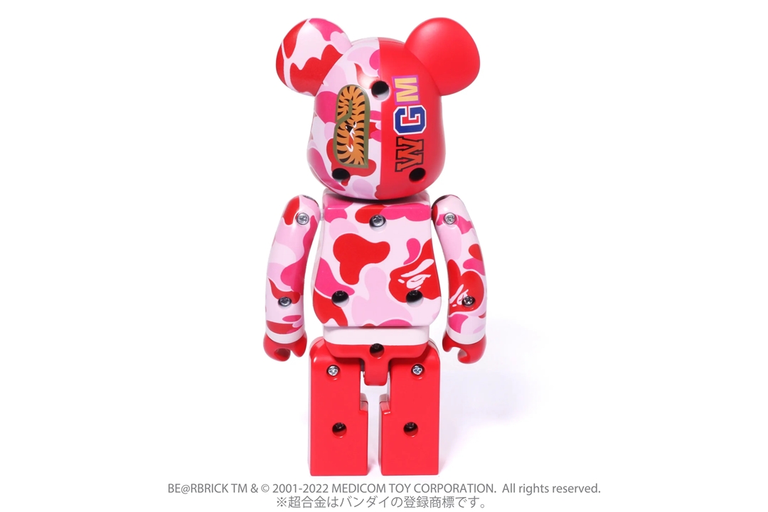 3/12 発売！A BATHING APE × BE@RBRICK コラボ最新作は、バンダイの超合金がABC CAMO SHARK PINK / BLUEで登場 (ア ベイシング エイプ ベアブリック)