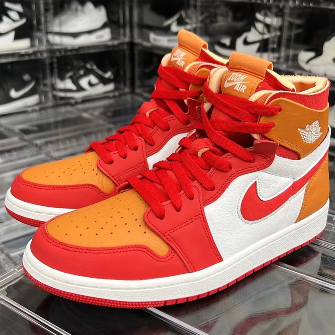 2022年 発売予定！ナイキ エア ジョーダン 1 ハイ ズーム “ホワイト/レッド/イエロー” (NIKE AIR JORDAN 1 HIGH ZOOM CMFT “Fire Red/Hot Curry”) [CT0979-603]