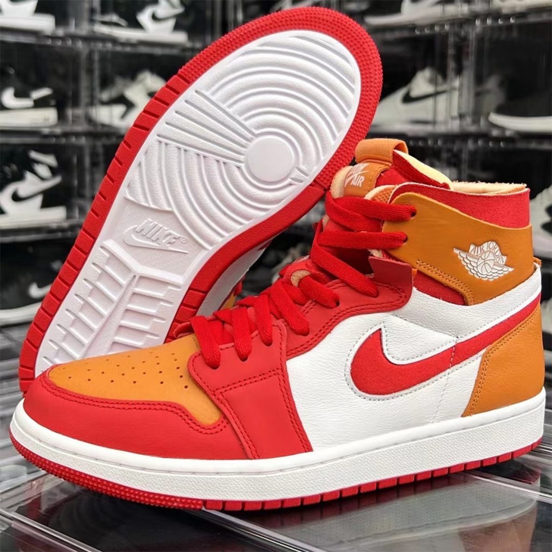 2022年 発売予定！ナイキ エア ジョーダン 1 ハイ ズーム “ホワイト/レッド/イエロー” (NIKE AIR JORDAN 1 HIGH ZOOM CMFT “Fire Red/Hot Curry”) [CT0979-603]