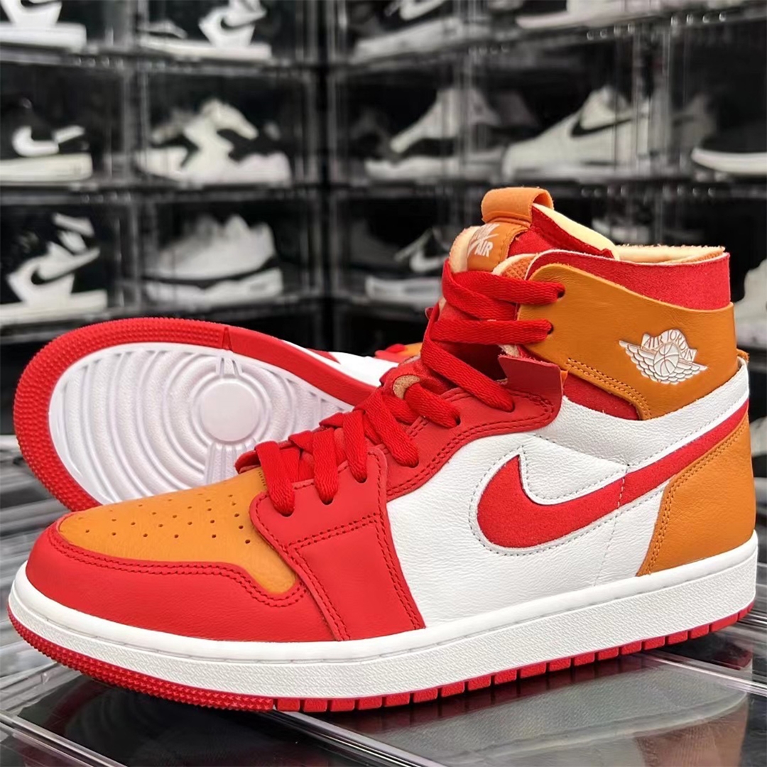 2022年 発売予定！ナイキ エア ジョーダン 1 ハイ ズーム “ホワイト/レッド/イエロー” (NIKE AIR JORDAN 1 HIGH ZOOM CMFT “Fire Red/Hot Curry”) [CT0979-603]