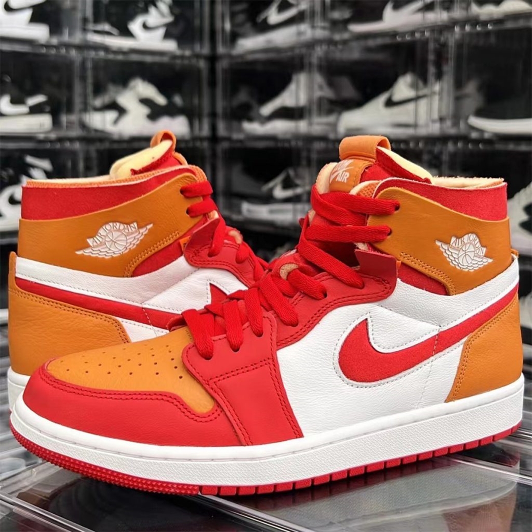 2022年 発売予定！ナイキ エア ジョーダン 1 ハイ ズーム “ホワイト/レッド/イエロー” (NIKE AIR JORDAN 1 HIGH ZOOM CMFT “Fire Red/Hot Curry”) [CT0979-603]