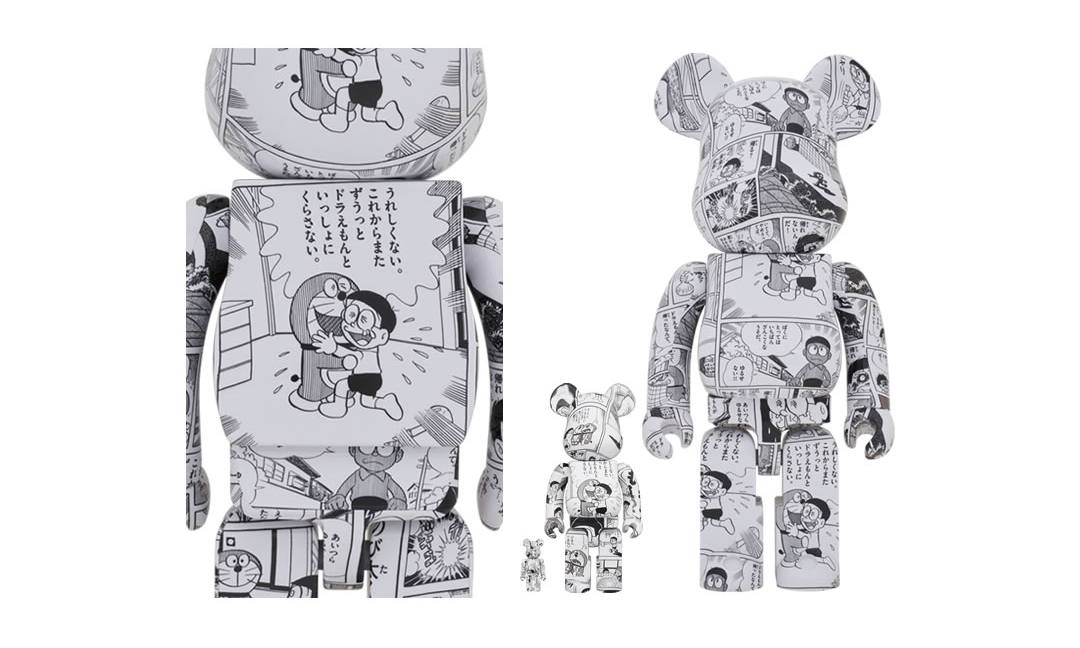 ドラえもんチャンネル公式オンラインオープン記念「BE@RBRICK コミック Ver.」3サイズが3月発売予定 (ベアブリック Doraemon)