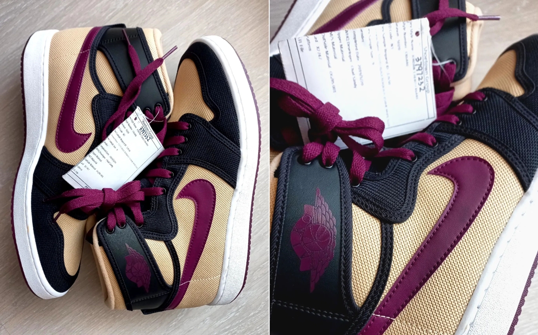 【リーク】ナイキ エア ジョーダン 1  KO ハイ “ブラック/ボルドー/セサミ” (NIKE AIR JORDAN 1 KO HIGH “Black/Bordeaux/Sesami”)