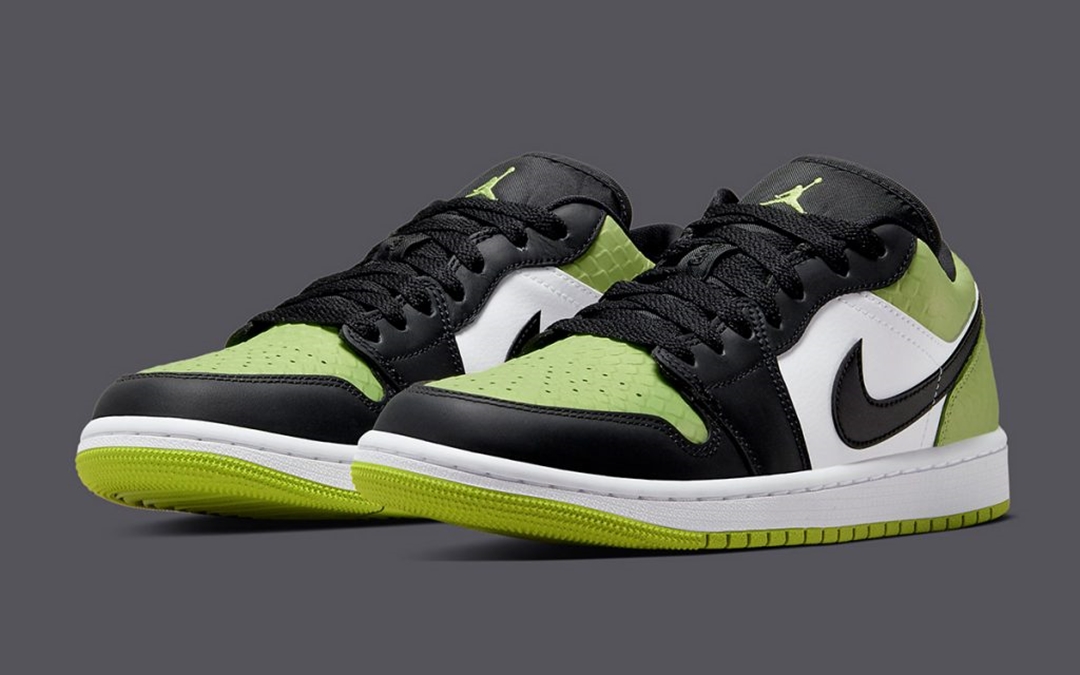 2022年 発売予定！ナイキ エア ジョーダン 1 ロー “レプタイル/ブラック/グリーン” (NIKE AIR JORDAN 1 LOW “Reptile/Black/Green”)