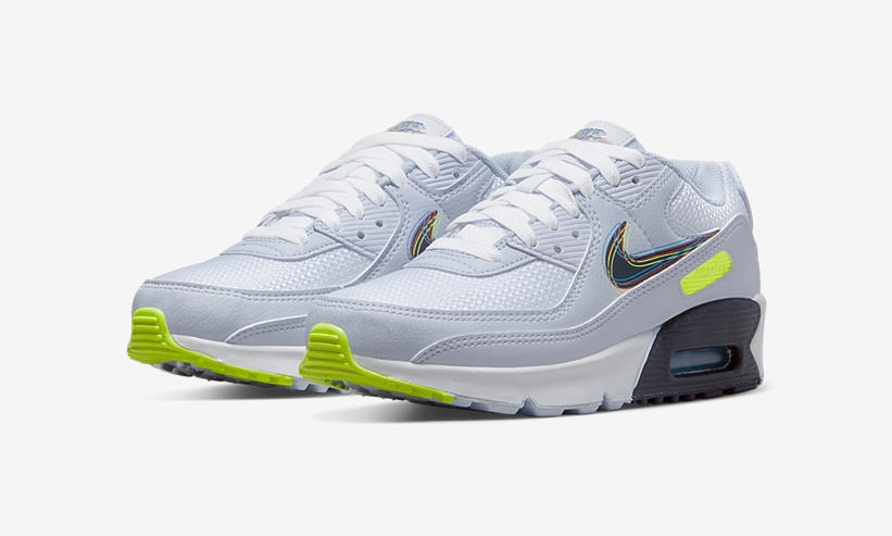 2022年 発売予定！ナイキ GS エア マックス 90 “5スウッシュ/グレー/ホワイト” (NIKE GS AIR MAX 90 “Five Swoosh/Grey/White”) [DV3480-100]