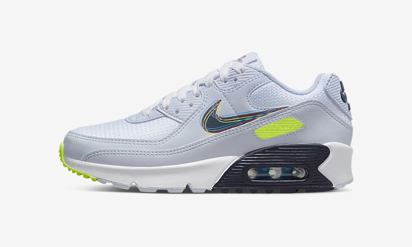 2022年 発売予定！ナイキ GS エア マックス 90 “5スウッシュ/グレー/ホワイト” (NIKE GS AIR MAX 90 “Five Swoosh/Grey/White”) [DV3480-100]