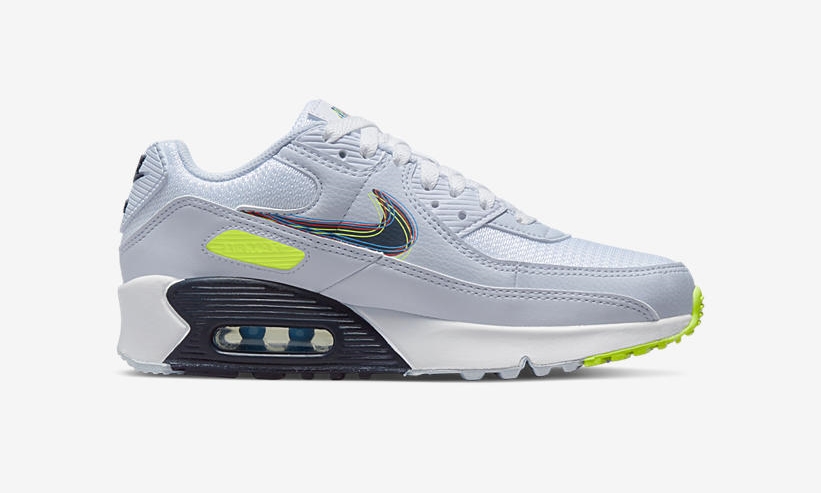 2022年 発売予定！ナイキ GS エア マックス 90 “5スウッシュ/グレー/ホワイト” (NIKE GS AIR MAX 90 “Five Swoosh/Grey/White”) [DV3480-100]