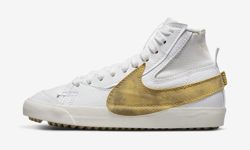 2022年 発売予定！ナイキ ブレーザー ミッド 77 ジャンボ “ホワイト/サンデッドゴールド” (NIKE BLAZER MID 77 JUMBO “White/Sanded Gold”) [DV6481-100]