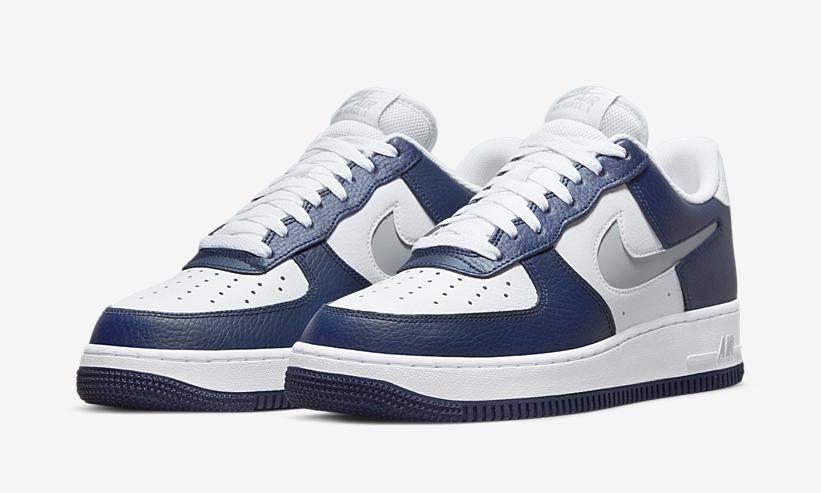 2022年 発売予定！ナイキ エア フォース 1 07 ロー “カットアウト スウッシュ/ホワイト/ネイビー” (NIKE AIR FORCE 1 07 LOW “Cutout Swoosh/White/Navy”) [DV3501-400]