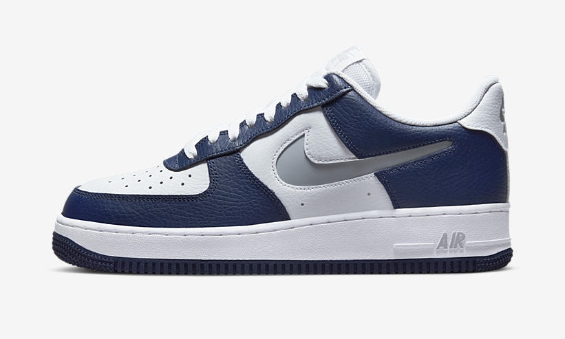 2022年 発売予定！ナイキ エア フォース 1 07 ロー “カットアウト スウッシュ/ホワイト/ネイビー” (NIKE AIR FORCE 1 07 LOW “Cutout Swoosh/White/Navy”) [DV3501-400]