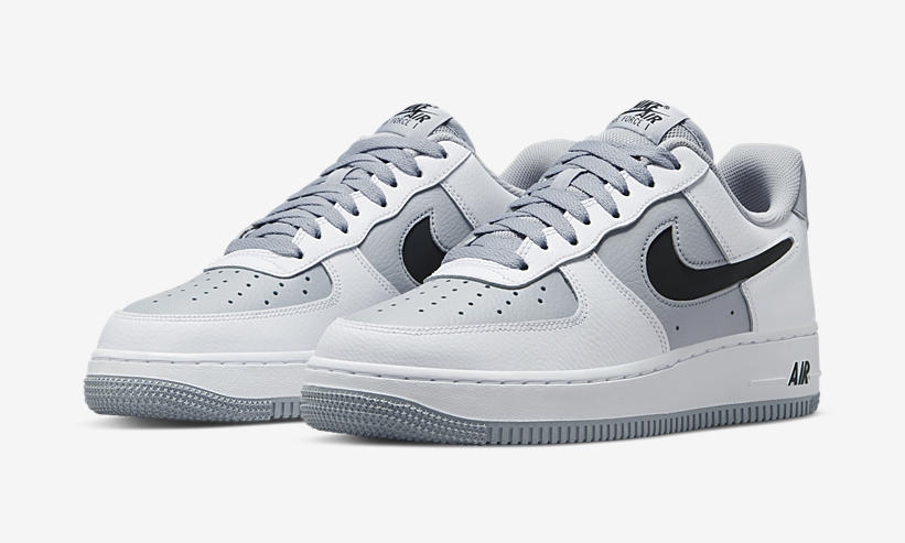 2022年 発売予定！ナイキ エア フォース 1 07 ロー “カットアウト スウッシュ/グレー/ホワイト” (NIKE AIR FORCE 1 07 LOW “Cutout Swoosh/Grey/White”) [DV3501-100]