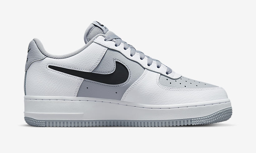 2022年 発売予定！ナイキ エア フォース 1 07 ロー “カットアウト スウッシュ/グレー/ホワイト” (NIKE AIR FORCE 1 07 LOW “Cutout Swoosh/Grey/White”) [DV3501-100]