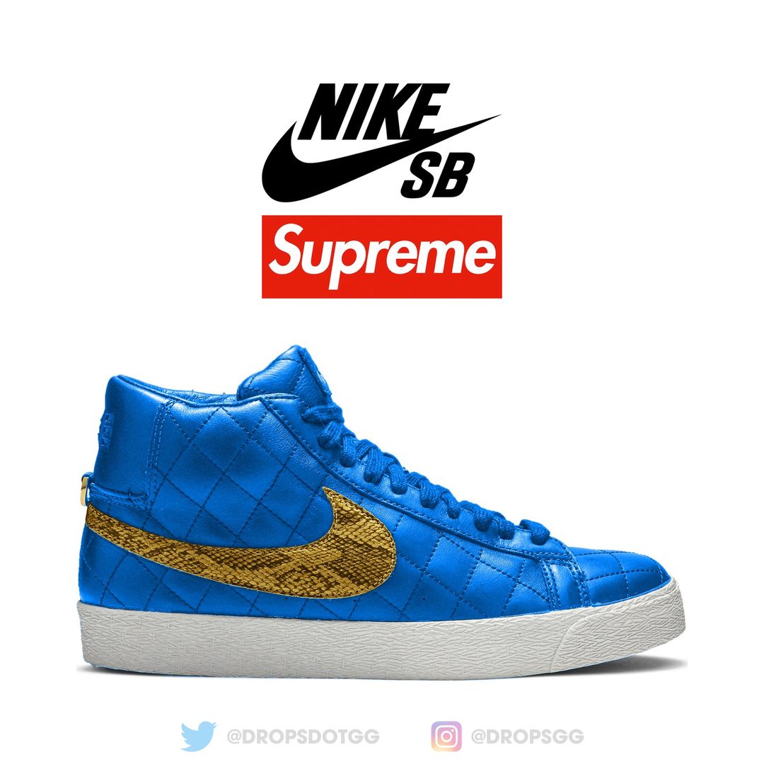 国内 9/10 発売予定！SUPREME x NIKE SB ZOOM BLAZER MID QS (シュプリーム ナイキ SB ズーム ブレーザー ミッド QS) [DV5078-001/DX8421-400]