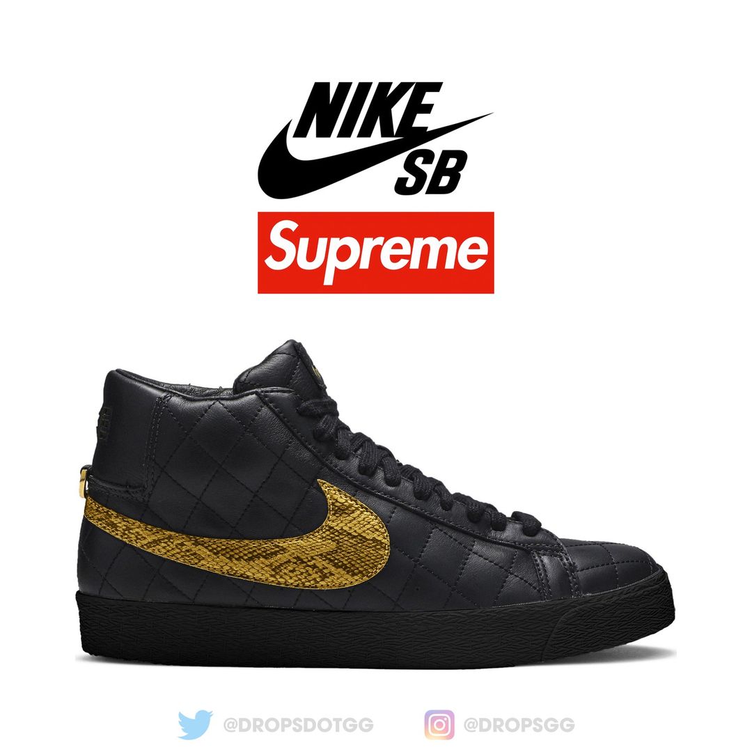 国内 9/10 発売予定！SUPREME x NIKE SB ZOOM BLAZER MID QS ...