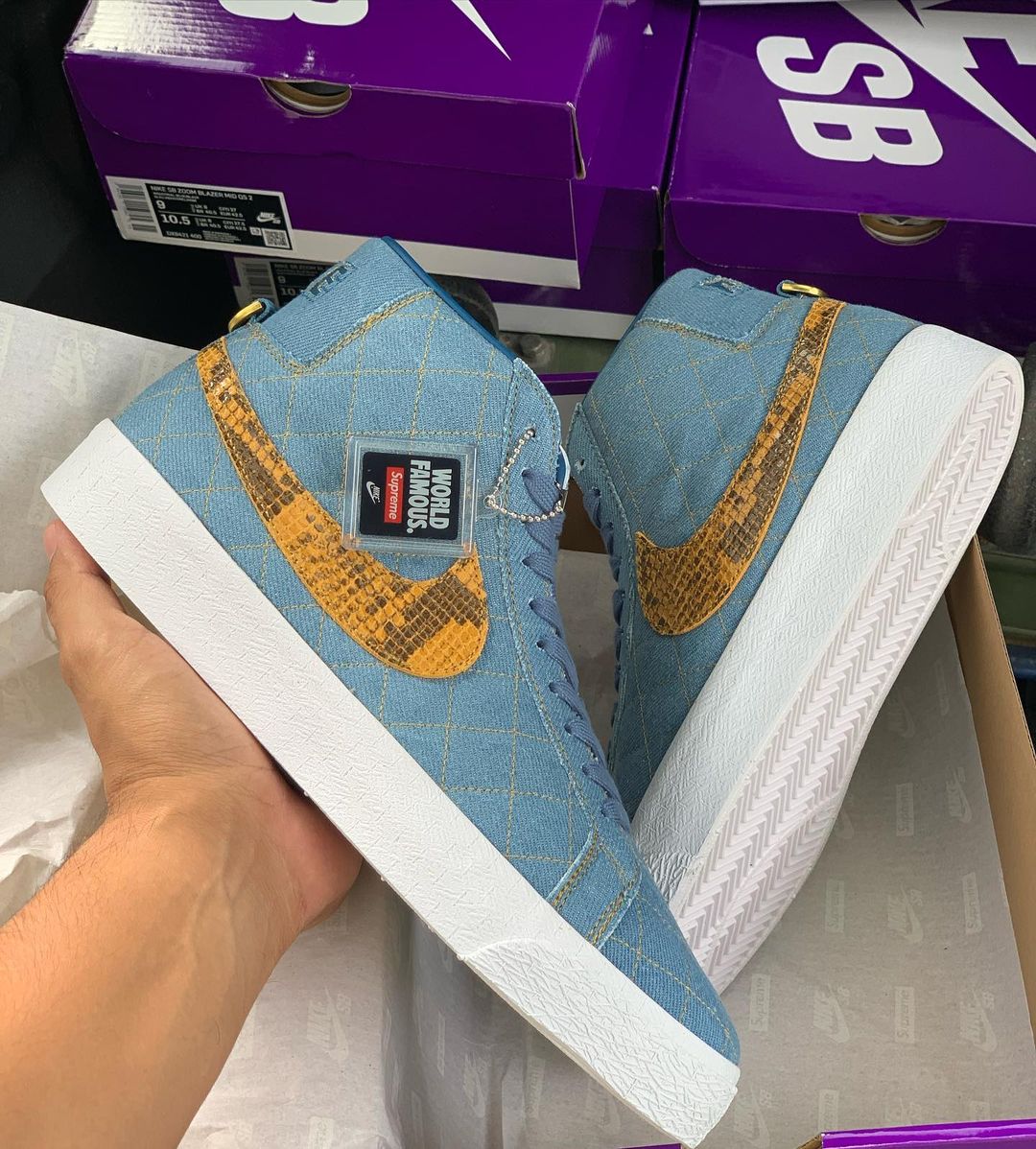 Supreme Nike SB Blazer Mid 26 Denim