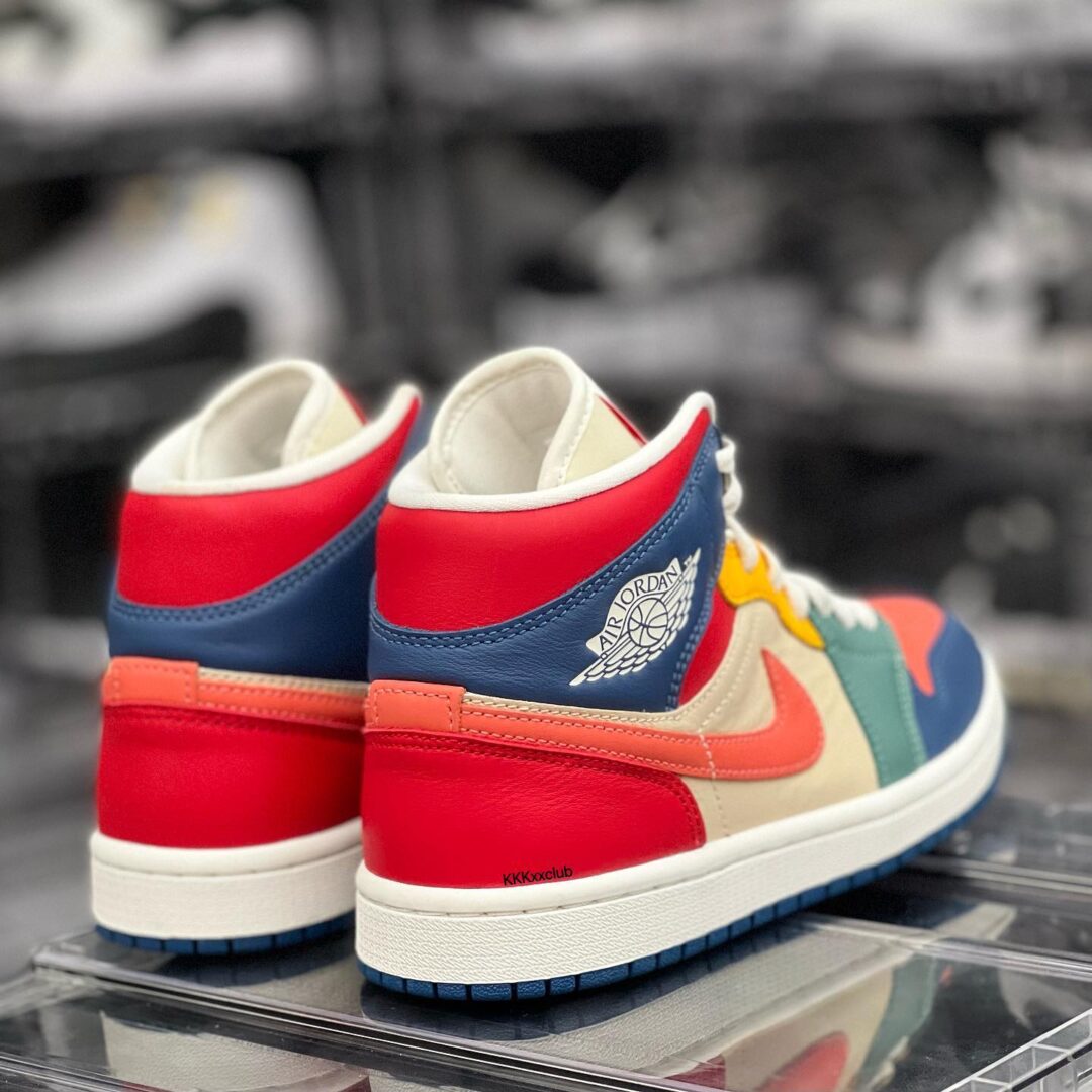 【国内 9/7 発売予定】ナイキ ウィメンズ エア ジョーダン 1 ミッド “7カラーズ” (NIKE WMNS AIR JORDAN 1 MID “7 Colors”) [DN3738-400]