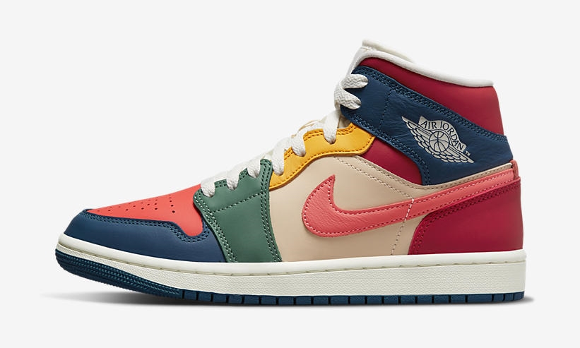 【国内 9/7 発売予定】ナイキ ウィメンズ エア ジョーダン 1 ミッド “7カラーズ” (NIKE WMNS AIR JORDAN 1 MID “7 Colors”) [DN3738-400]